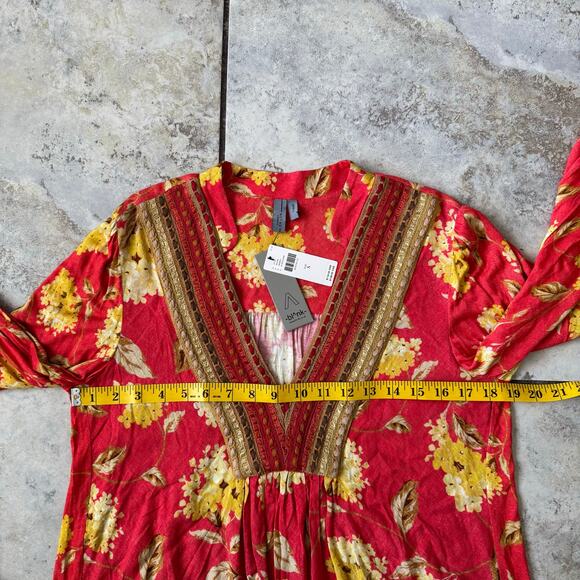 Anthropologie Bl-nk Stephanie Long Sleeve Boho Top NWT $118 - Picture 5 of 10
